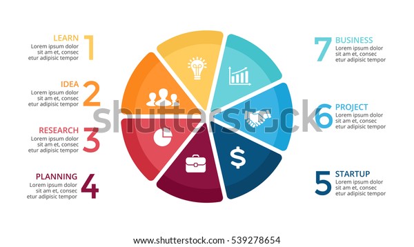 Vector Circle Arrows Infographic Cycle Diagram Stock Vector (Royalty ...