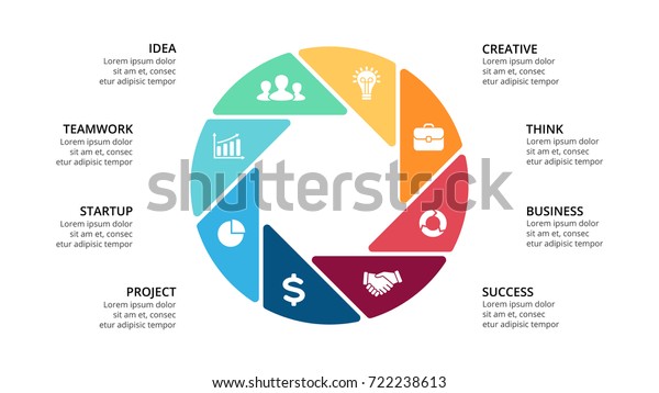 Vector Circle Arrows Infographic Cycle Diagram Stock Vector (Royalty ...