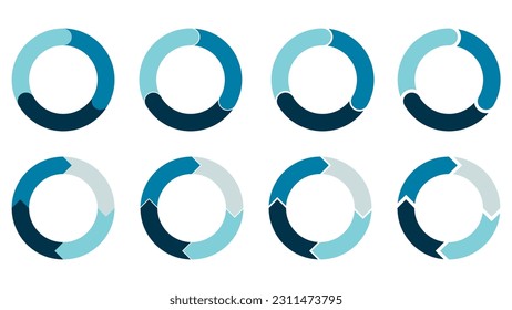 Vector circle arrows. infographic elements set 