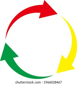 Vector circle arrows for infographic. Template for diagram, graph, presentation and chart. Business concept with three options, parts, steps or processes.