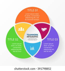 Vector Circle Arrows Infographic. Template For Cycle Diagram, Graph, Presentation And Round Chart. Business Logo Symbol With 3, 6 Options, Parts, Steps, Processes. Geometric Figure. Data Infographics