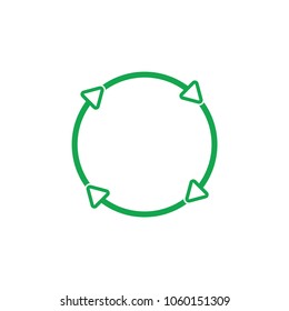 vector of circle arrows logo decoration