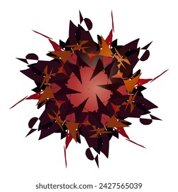 vector circle background with beautiful and meaningful abstract pattern