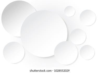 vector of circle background in paper cut style