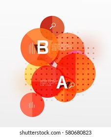 Vector circle banner. Vector template background for workflow layout, diagram, number options or web design
