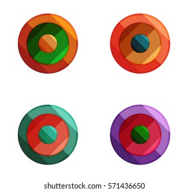 Vector circle banners. Illustration of abstract geometric template for option infographics, business diagram or presentation, graphic website, navigation infographic