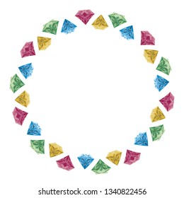 Vector circle blank for text marketing or campaign business design in eps.10 Simple template, editable and easy to use