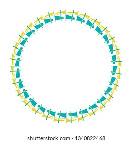 Vector circle blank for text marketing or campaign business design in eps.10 Simple template, editable and easy to use