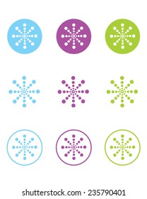 Vector Circle Burst Element Set 