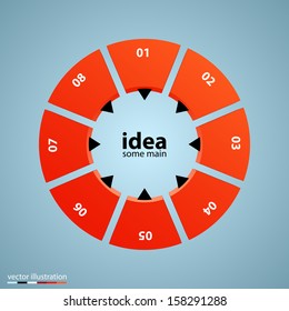 Vector circle business concept