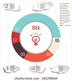 Vector circle business concept