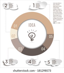 Vector circle business concept