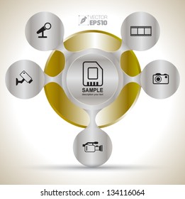 Vector circle business concepts with  icons / can use for info-graphic / loop business report or plan / modern template / education template / business brochure /  system diagram
