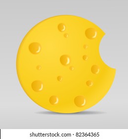 vector circle cheese