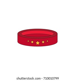 vector circle circus or theater stage