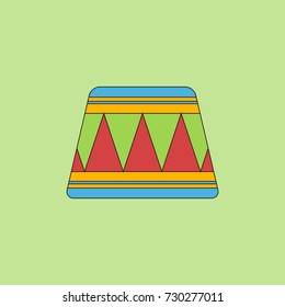 vector circle circus or theater stage