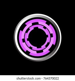 Vector circle company logo design