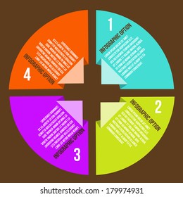 Vector circle concepts with icons infographics