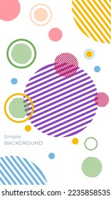 Vector of circle creative backgrounds describe a lot of memories for sociel media