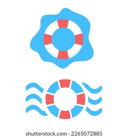 vector circle decoration buoy with circular vision model. circle with fluid concept for element design. design assets. banner.