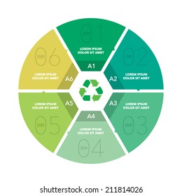 Vector circle diagram info graphic