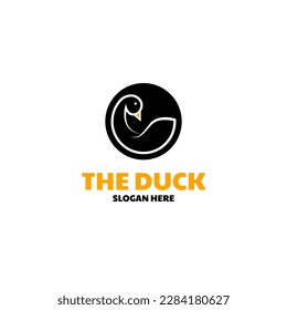 Idea del concepto de diseño del logotipo del animal del tubo de círculo vector