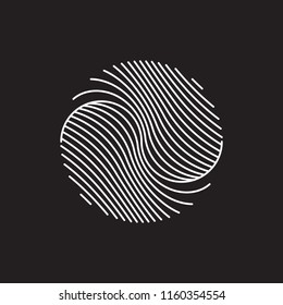 Vector circle element, line design