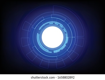 Vector circle geometry decoration , blue background