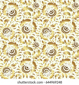 Vector circle golden grid and elements on beige background. Ornament design template. Ornamental floral vignette for wedding invitations, business card, certificate, logo template.