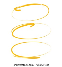 vector circle highlighter elements 