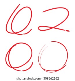 vector circle highlighter set