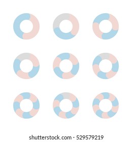 Vector circle infographic.