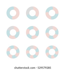 Vector circle infographic.