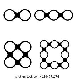 Vector circle for infographic. Circles interconnected