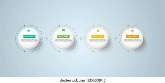 Vector circle infographic, cycle diagram, graph, presentation chart. Business infographics concept with 8 options, parts, and steps. Business Infographic processes. Creative concept for infographic