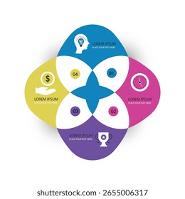 Vector circle infographic. Template for cycle diagram, graph, presentation and round chart