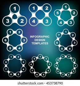 Vector circle for infographic. Template for cycling diagram, graph, presentation and round chart.