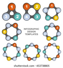 Vector circle for infographic. Template for cycling diagram, graph, presentation and round chart.