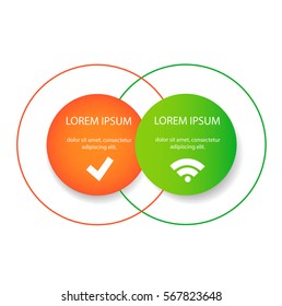 Vector circle for infographic. Template for cycling diagram, graph, presentation and round chart. Business concept with options, parts, steps or processes.