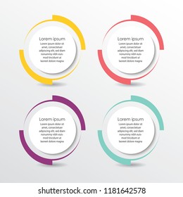 Vector circle infographic. Template for diagram, graph, presentation and chart