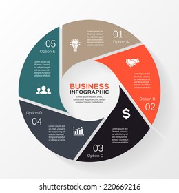 16,823 5 part circle infographic Images, Stock Photos & Vectors ...