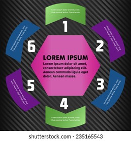 Vector circle infographic. Template for diagram, graph, presentation and chart