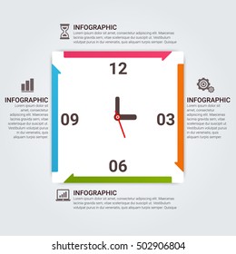 Vector circle infographic. Template for diagram, graph, presentation and chart. Business concept, parts, steps or processes. Abstract background.