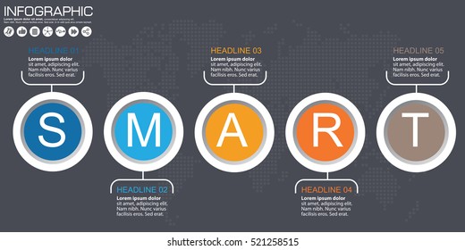 Vector circle infographic. Template for diagram, graph, presentation and chart. Business concept, parts, steps or processes. Abstract background.
