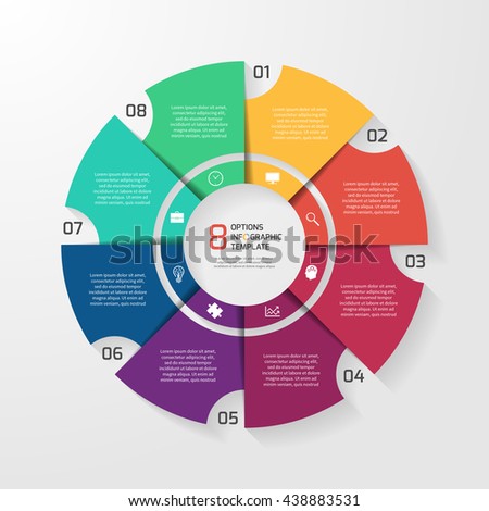 vector circle infographic template