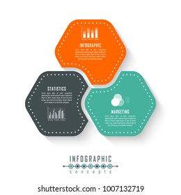 Vector Circle Infographics Template Round Chart Stock Vector (Royalty ...