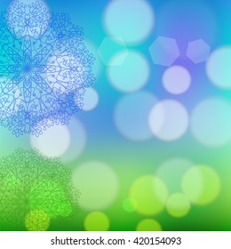 Vector Circle Lace Ornament 