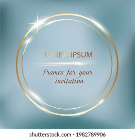 Vector circle light effect with sparkles isolated on black background. For illustration template art design. Transparent light effects