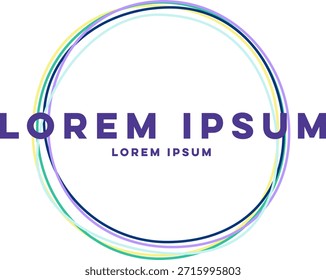 Logotipo do círculo vetorial. Vetor Business profissional Design de logotipo. Identidade da marca de círculos coloridos
