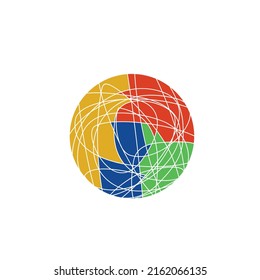 Vector circle logo design ilustration